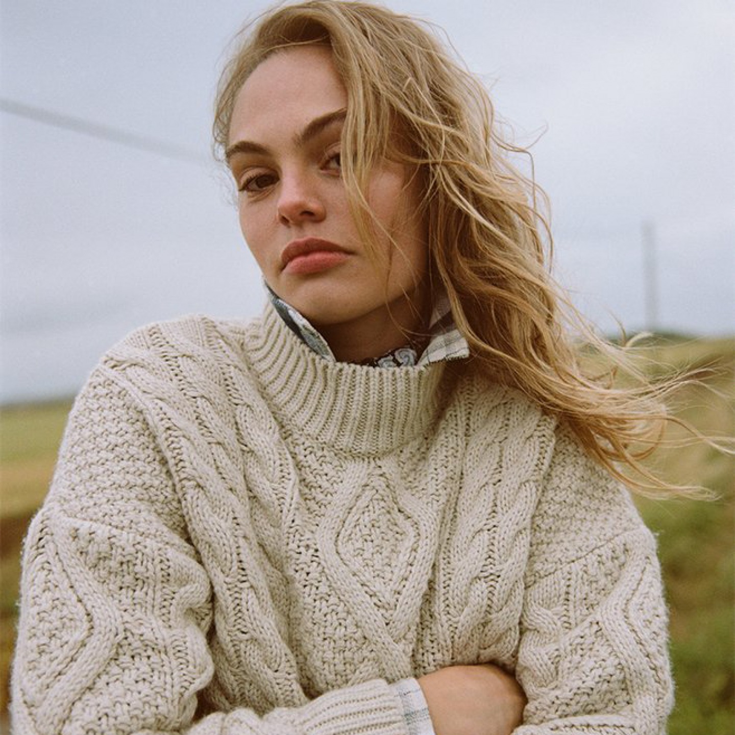 Aran cable knit