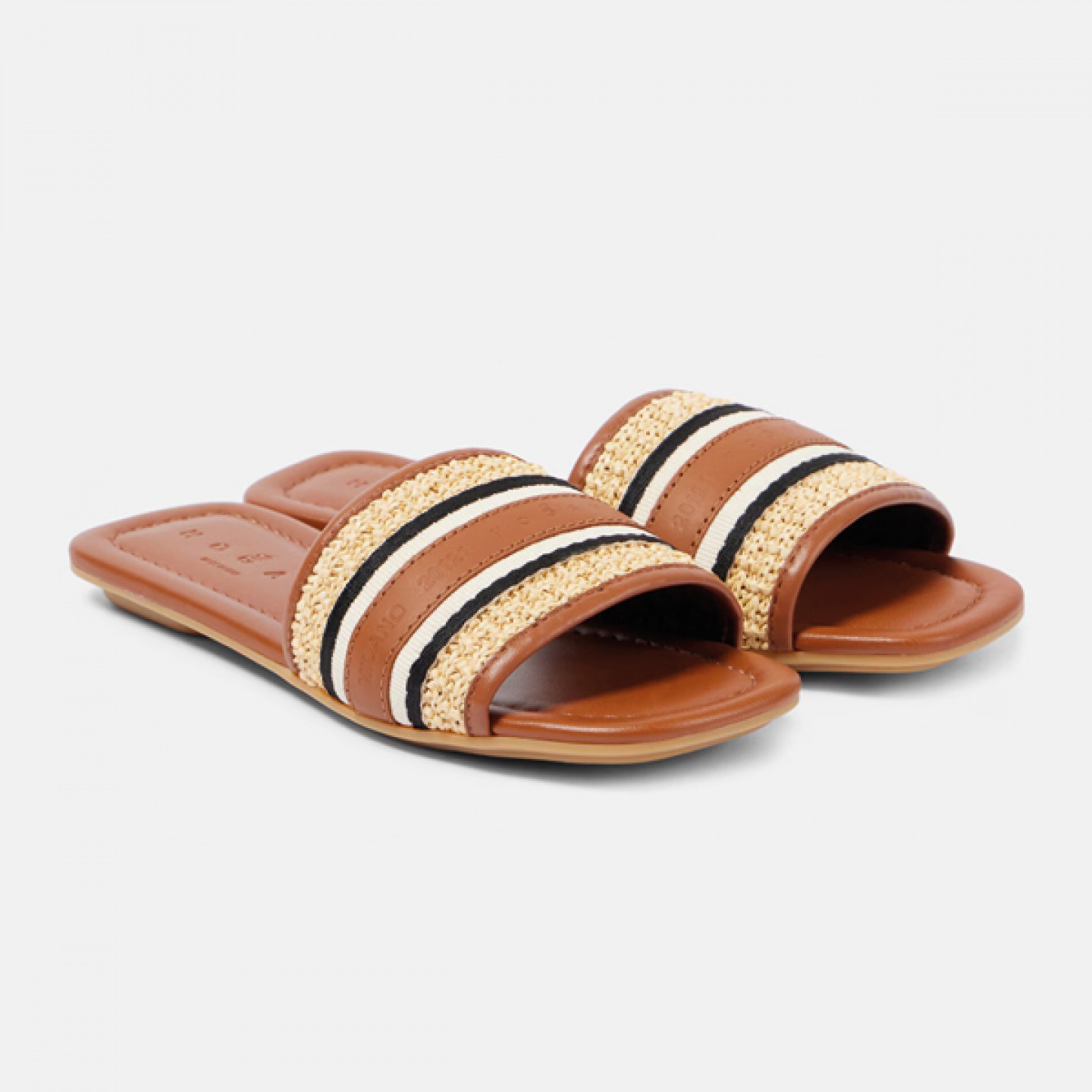Leather trimmed slides