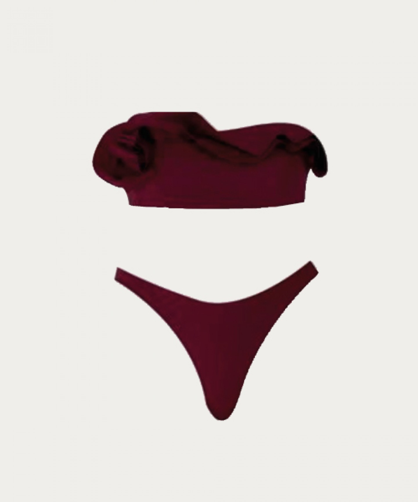 Burgundy Bies bikini