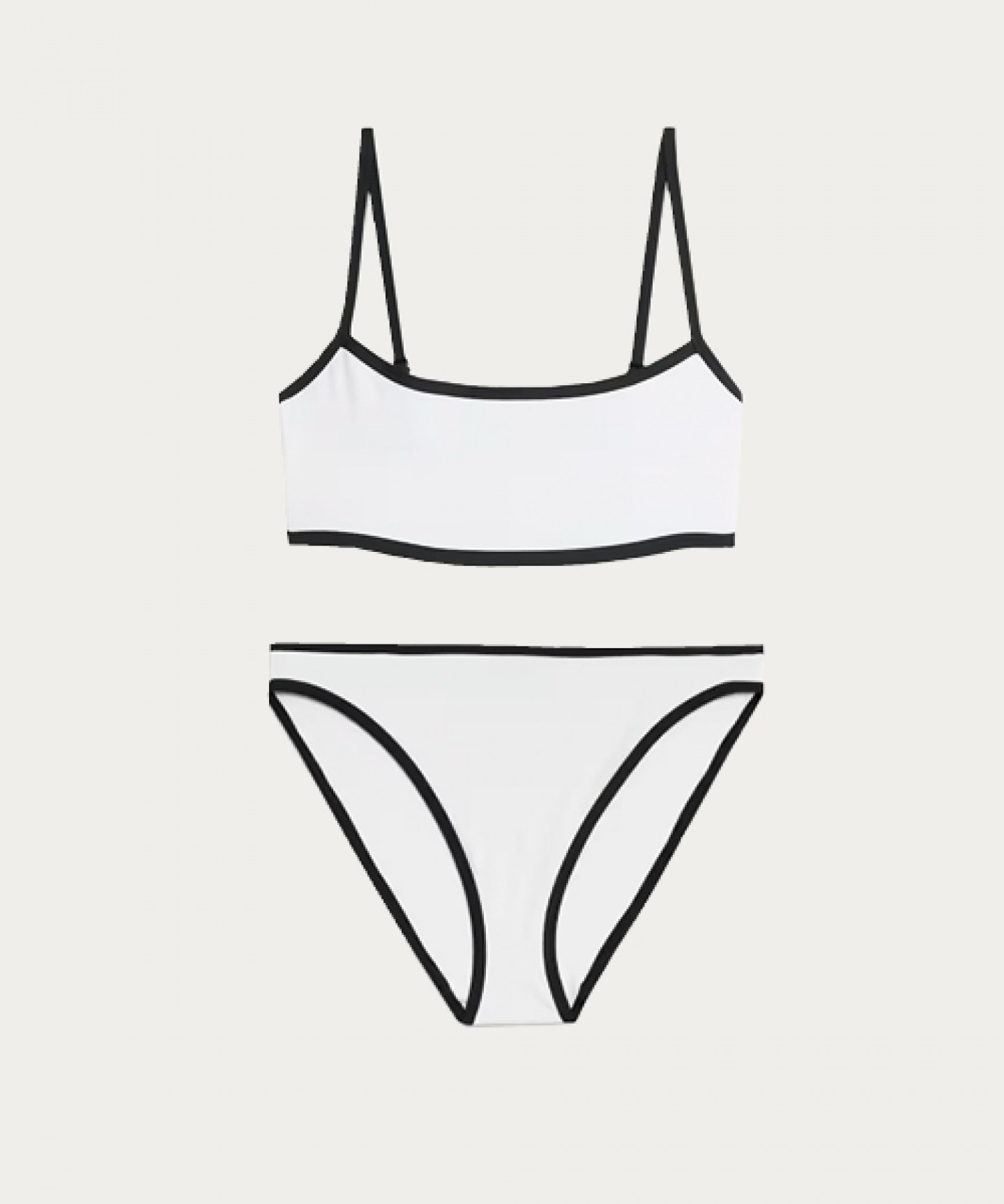 Contrast trim top and bottoms