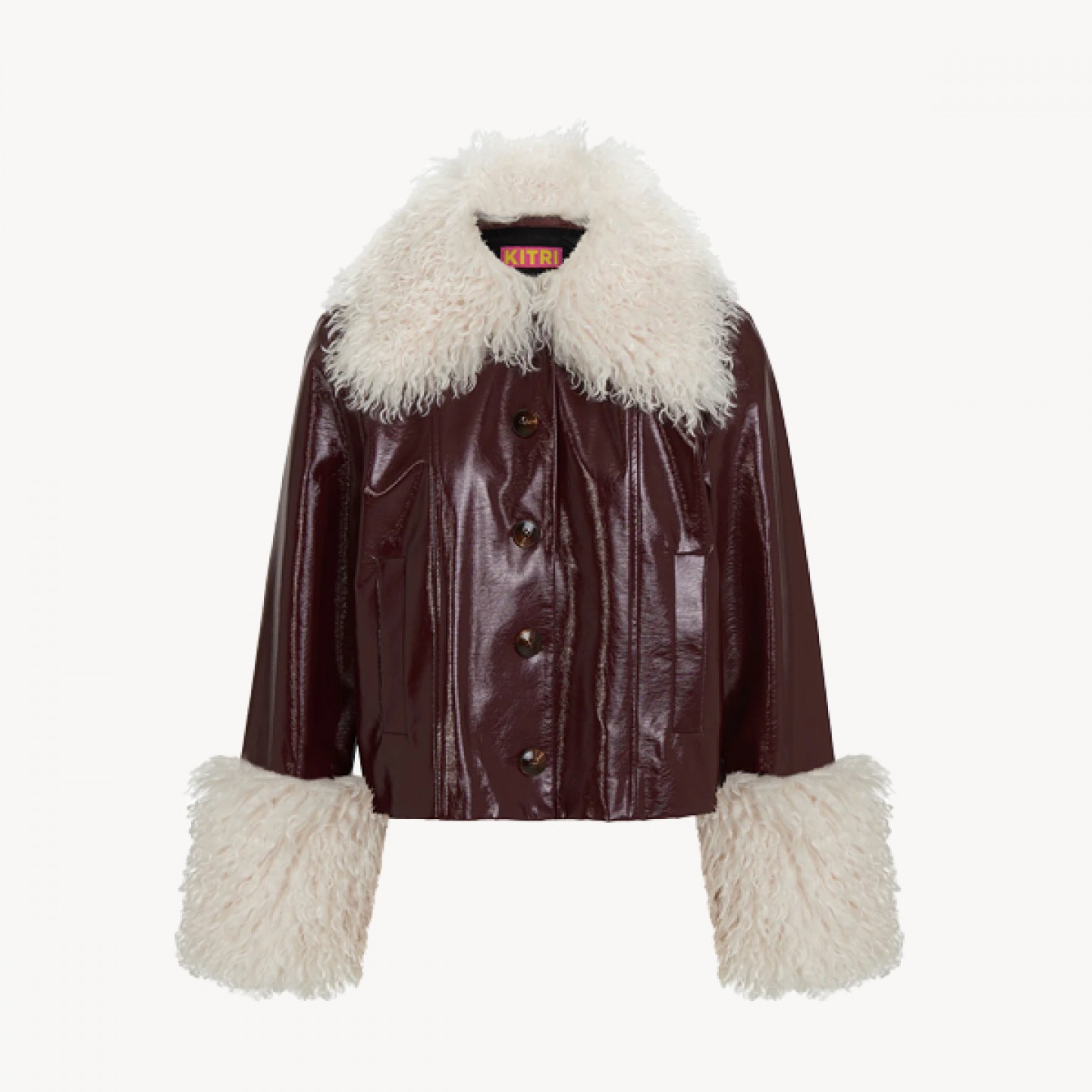 Faux fur trimmed jacket