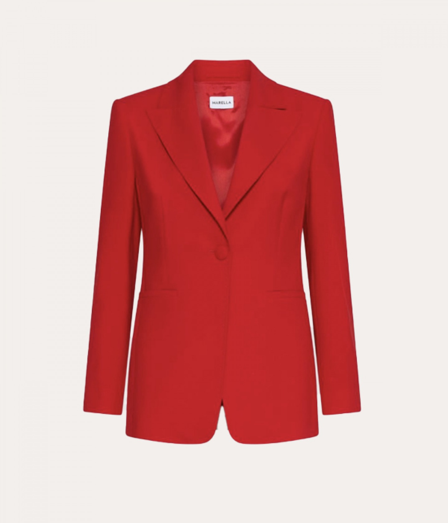 Red canvas blazer
