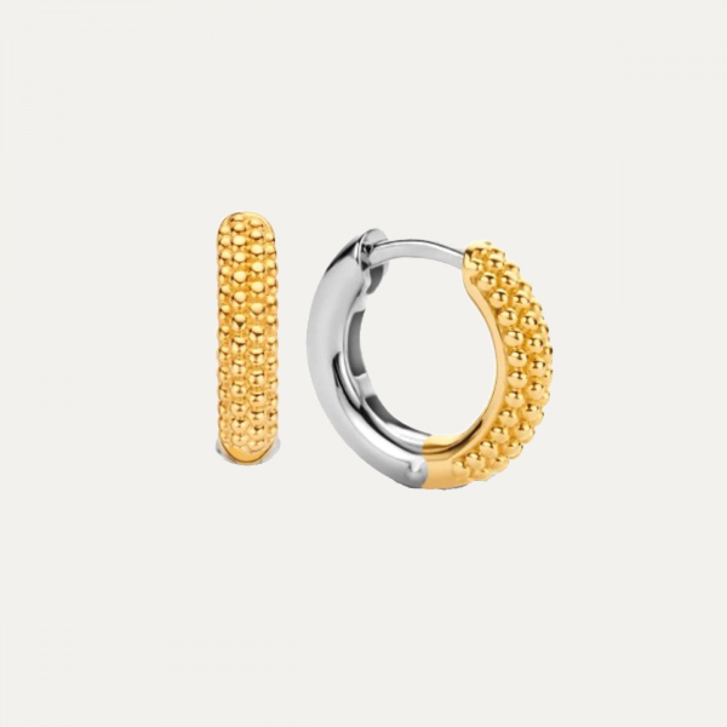 Silver and gold hoops