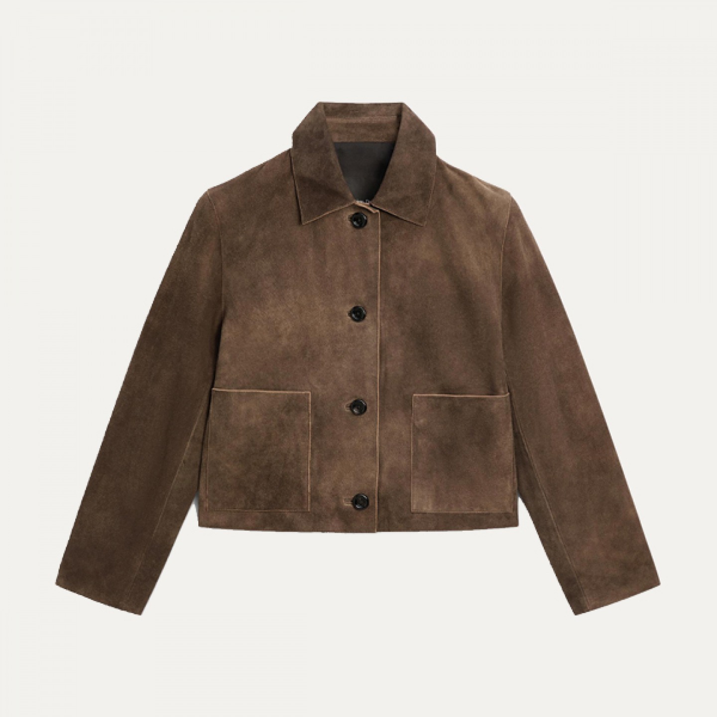 Short suede jacket