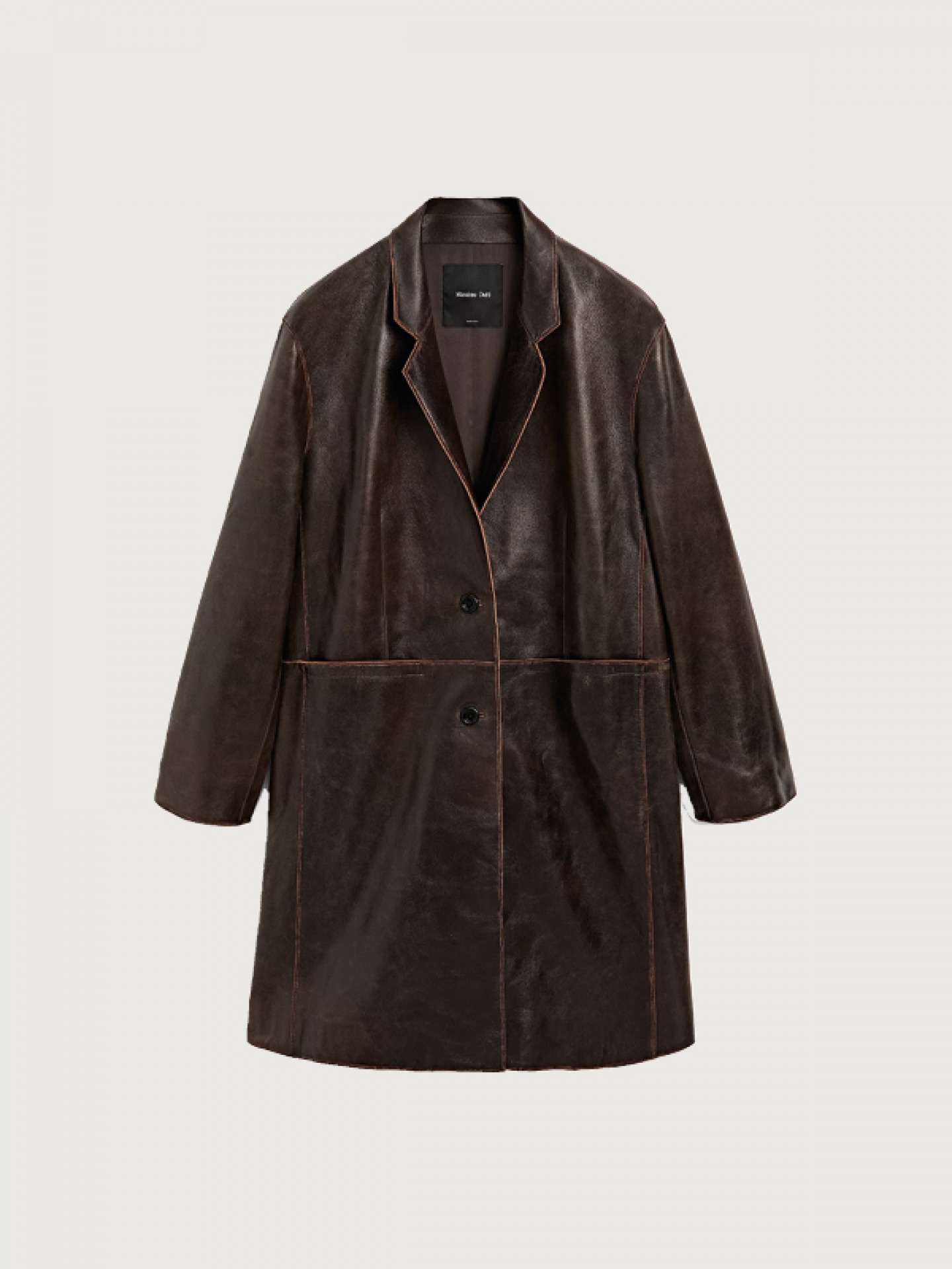 Nappa leather coat