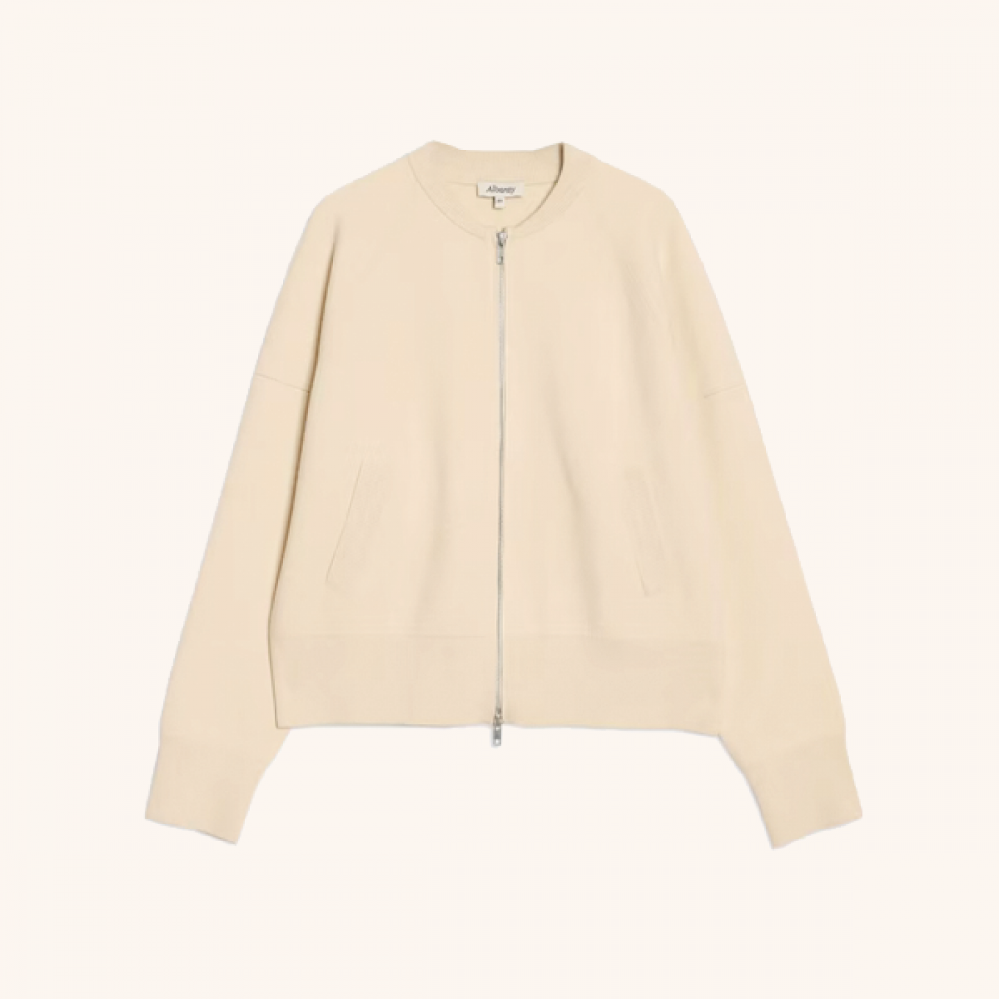 Knit bomber