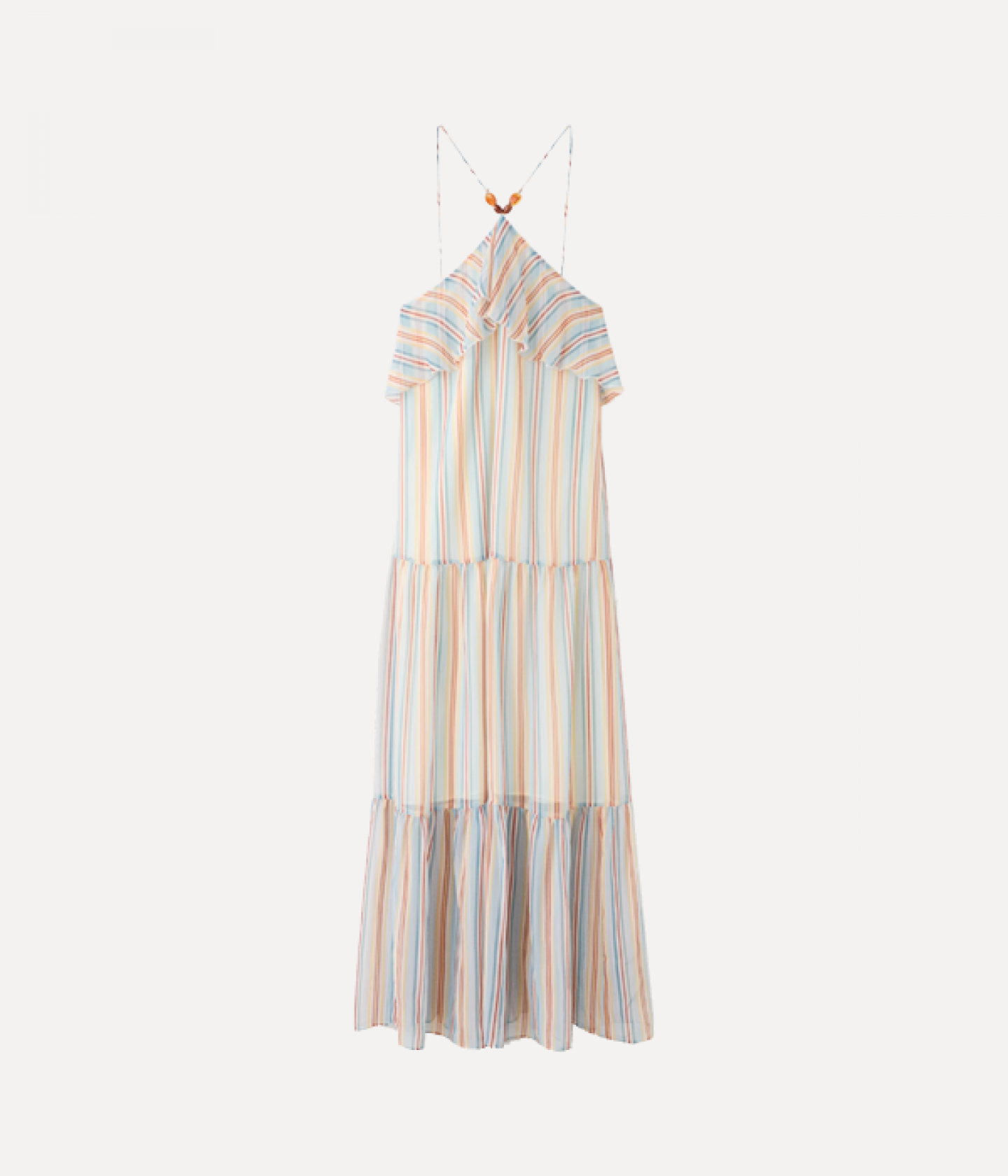 Riffled beach dress