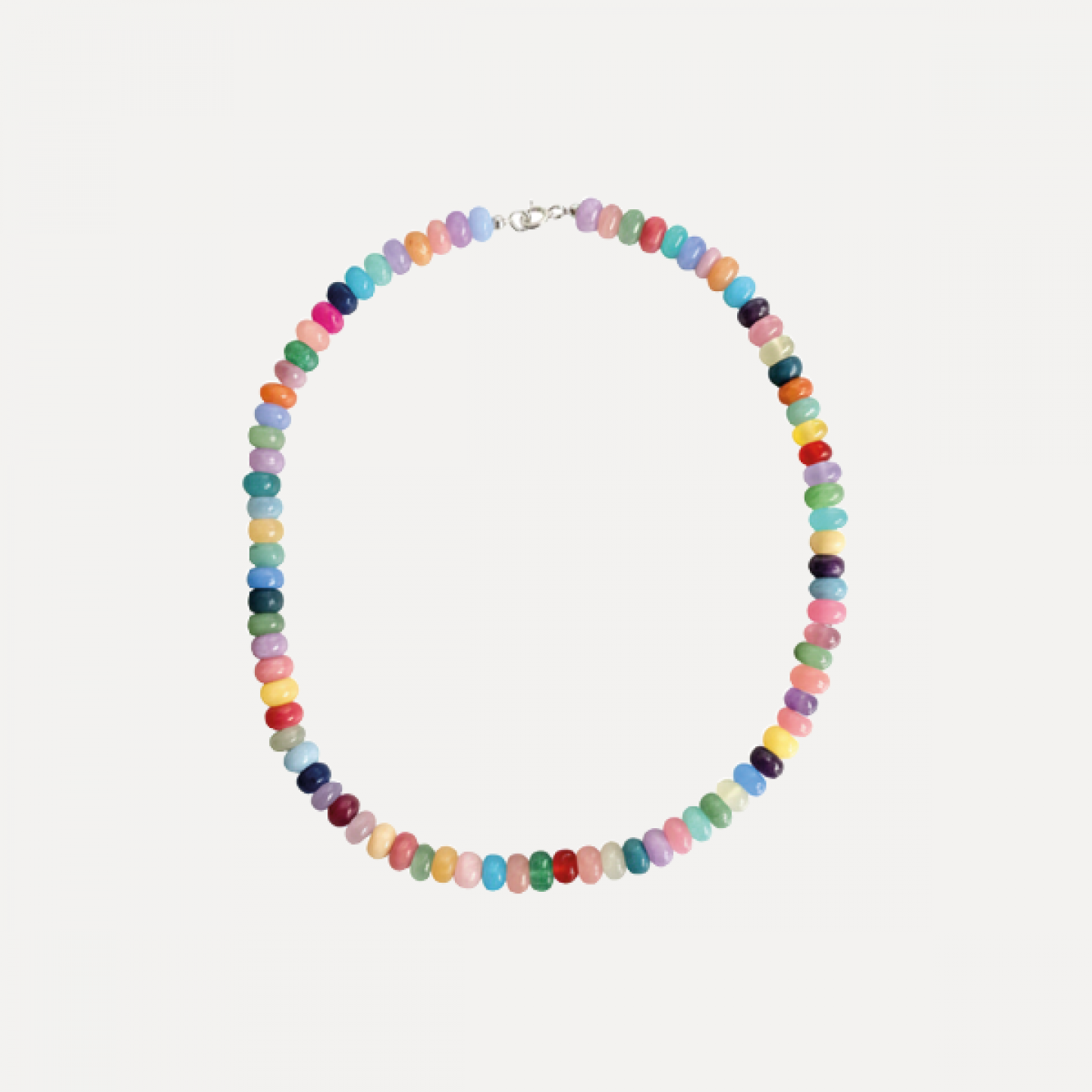 Rondelle beaded necklace