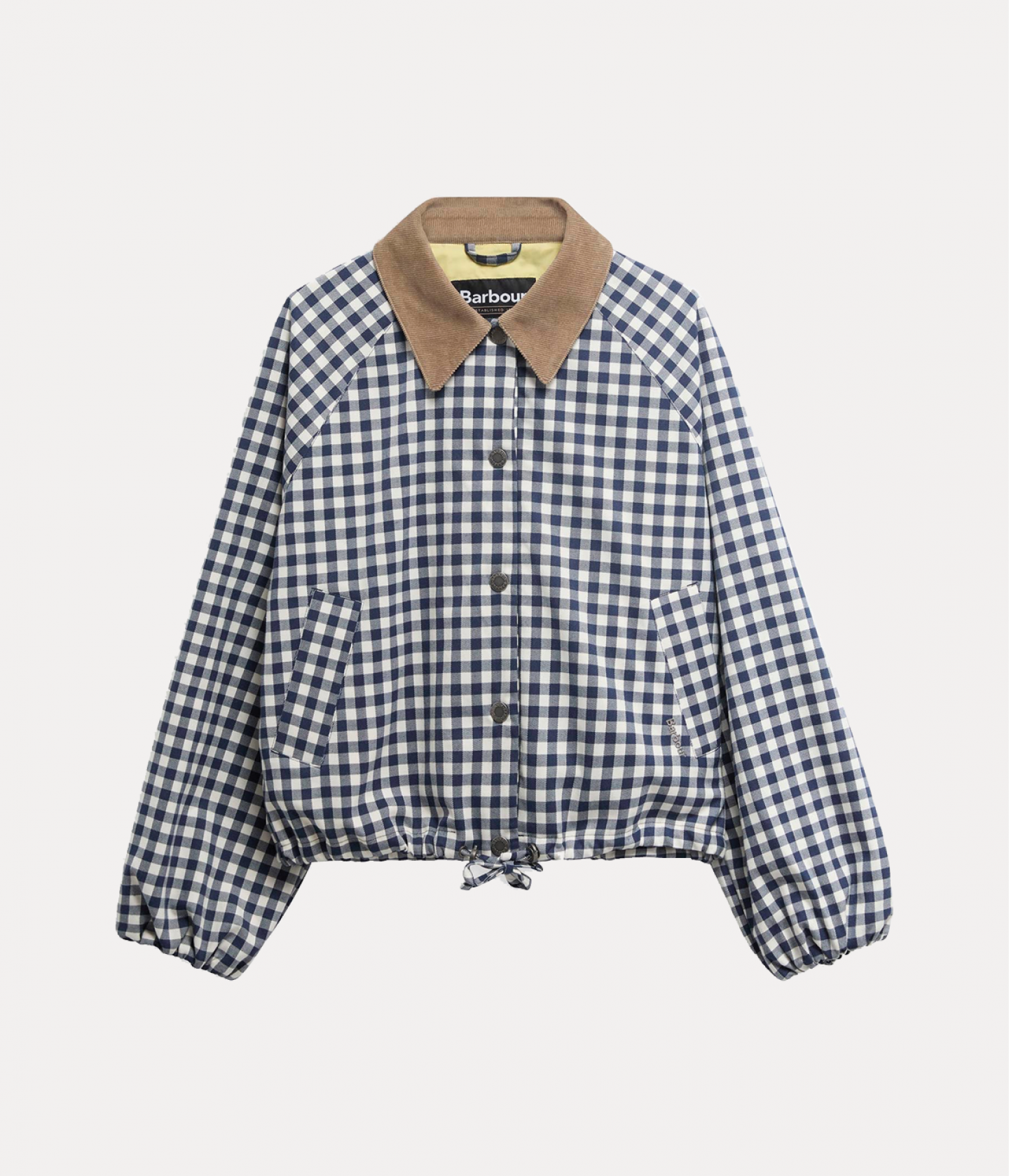 Gingham bomber