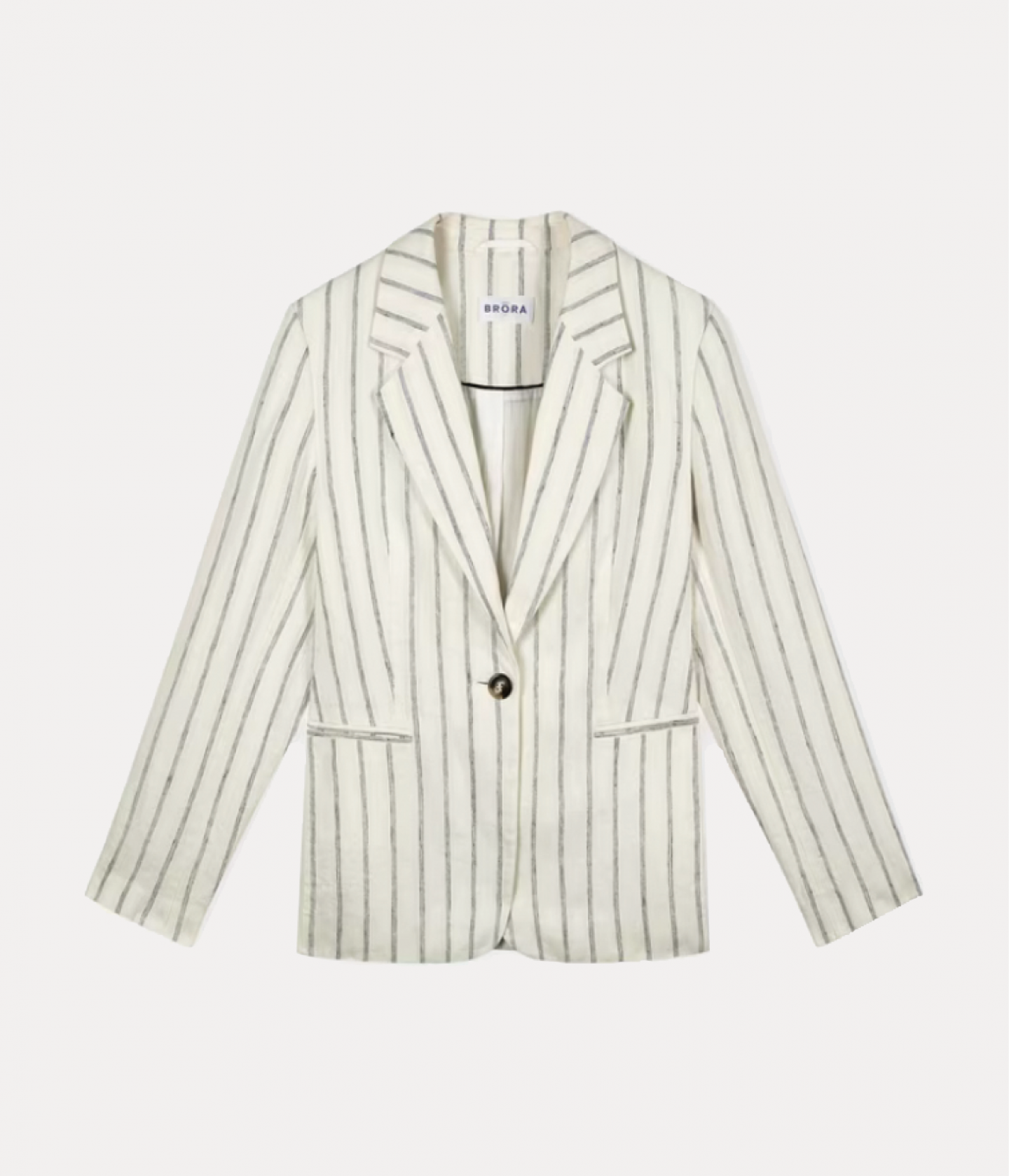 Linen stripe blazer