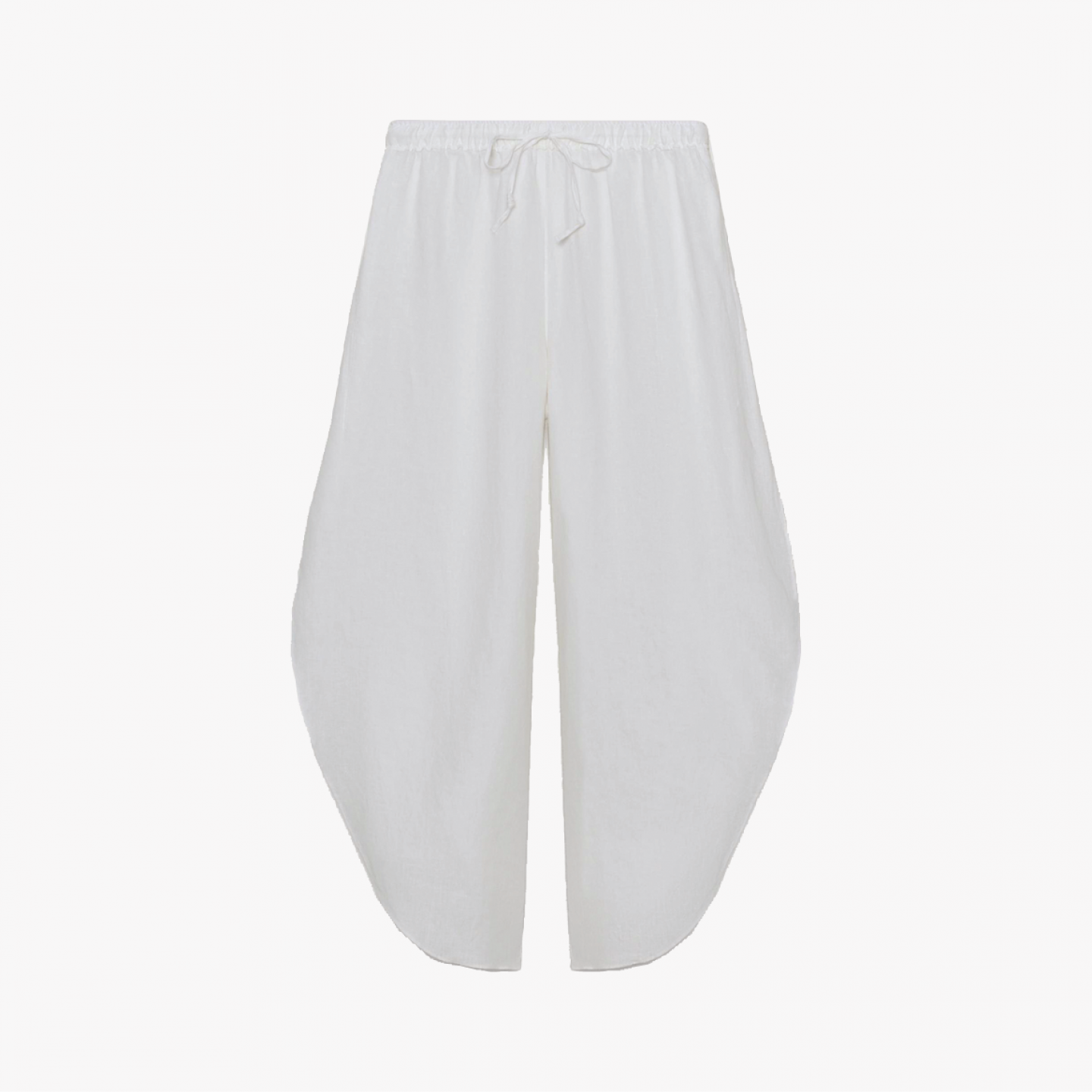 White linen trousers