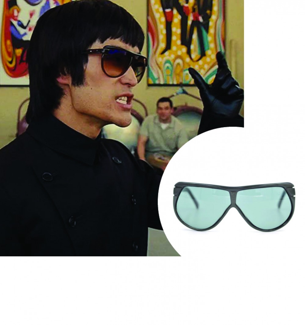 Mike Moh, Once Upon A Time In Hollywood wearing Persol Ratti sunglasses