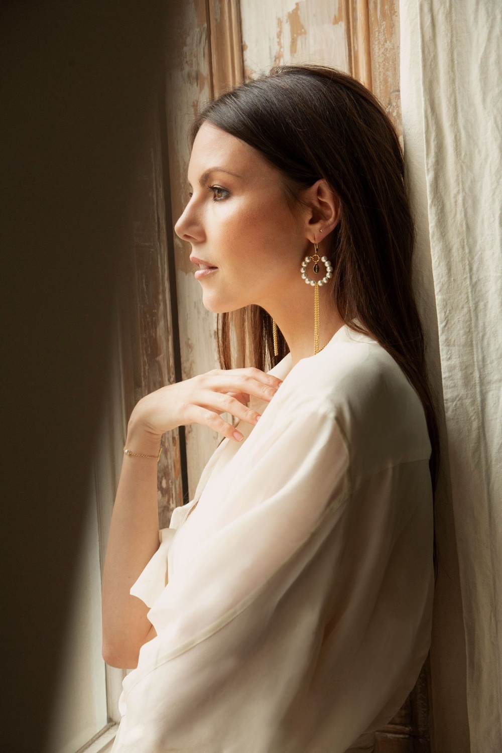 Tribal pearl fringe earrings, £105 Salome x Stephanie Waxberg at salomedesigns.co.uk