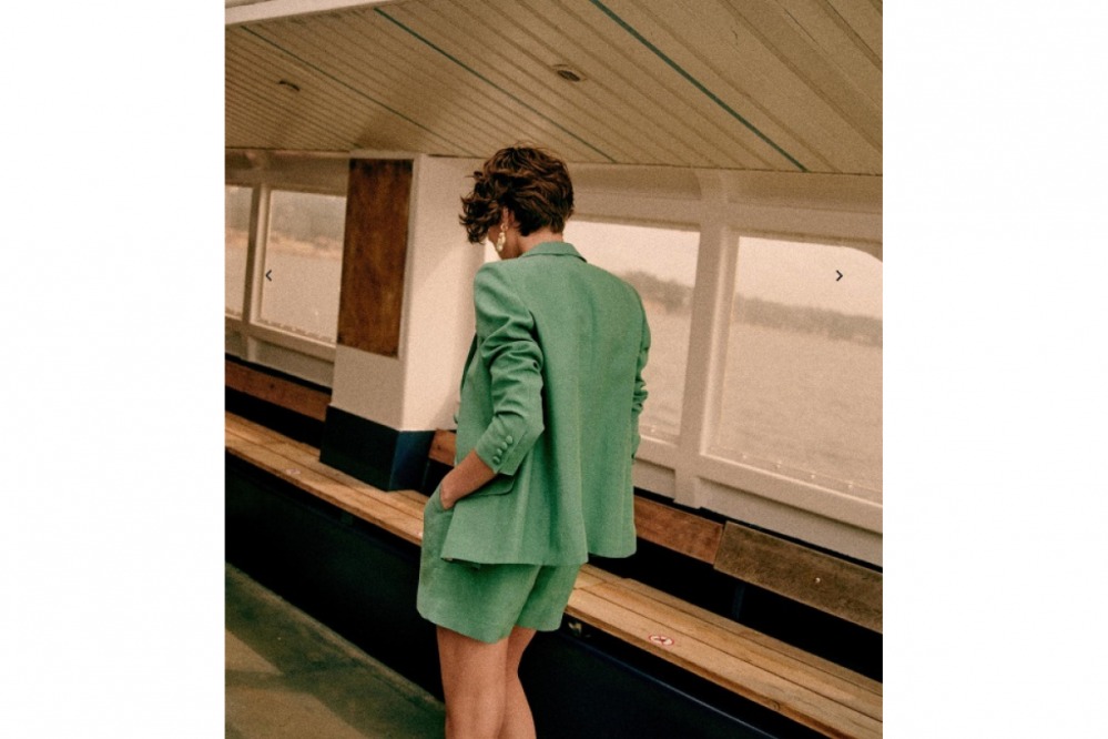 Green Luc shorts - sezane.com