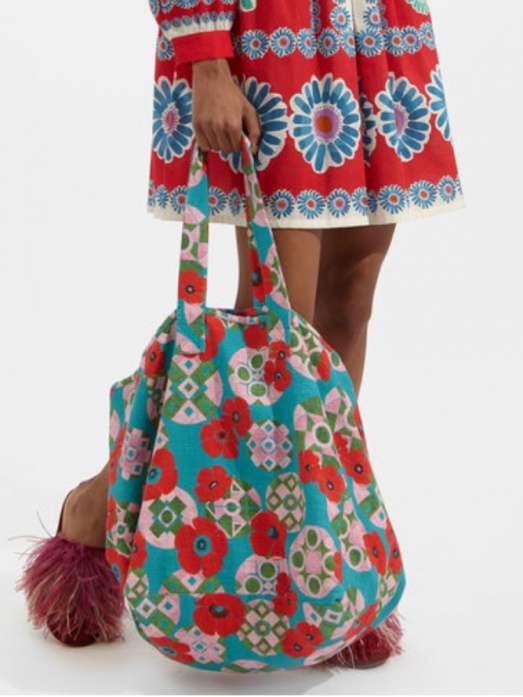 flower beach bag