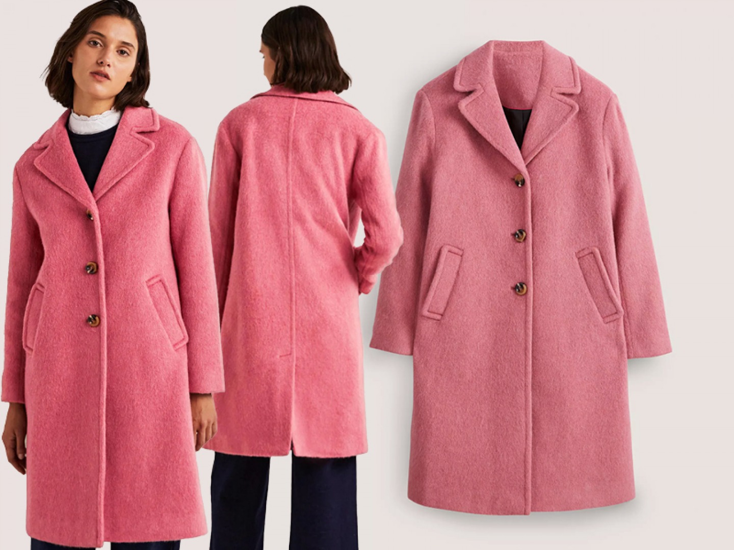 pink coat