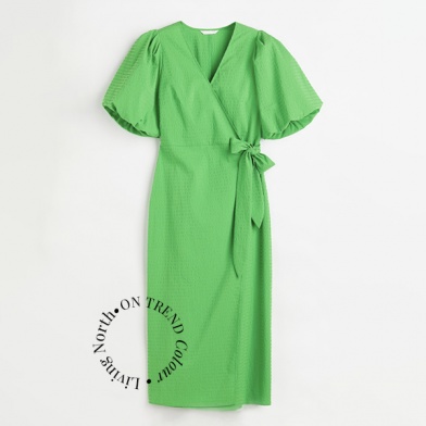 green dress