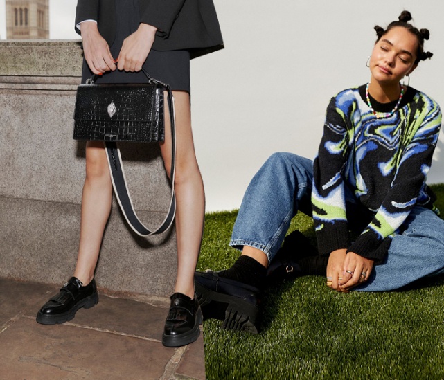 Chunky loafers Are in This Season, Kurt Geiger, Urban Outfitters