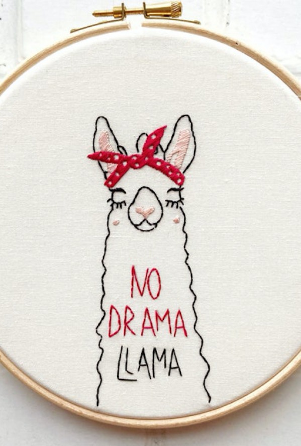 Etsy - Embroidery Llama