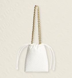 white chain bag