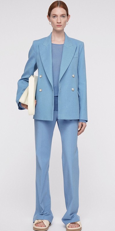 powder blue suit