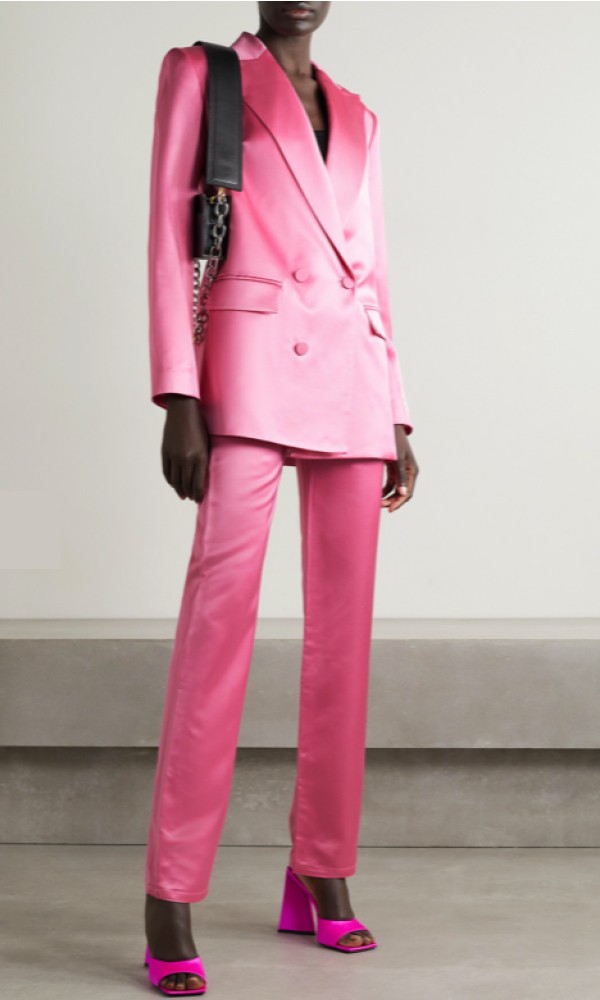 hot pink suit