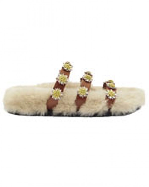 Fabrizio Viti, Daisy shearling slides