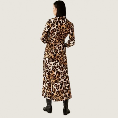 animal print maxi dress
