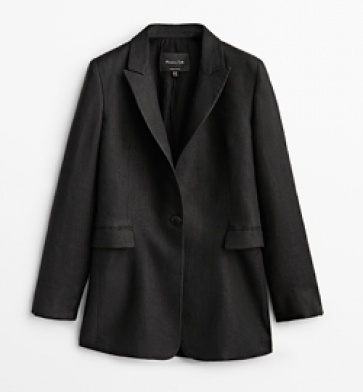 Pure linen blazer, £189 massimoutti.com
