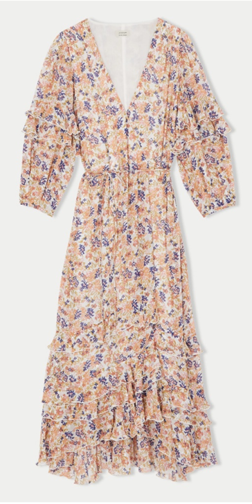 Floral wrap dress, £300 Jigsaw