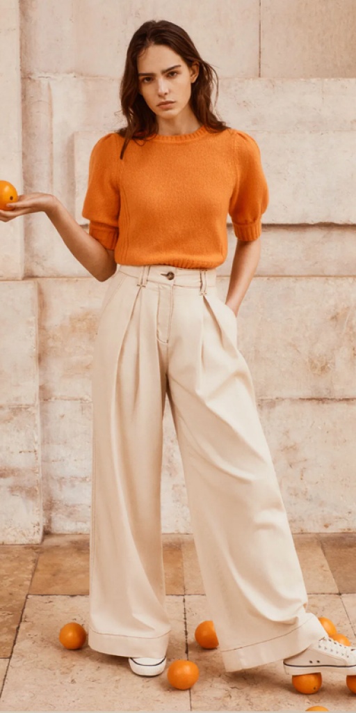 Soft twill trousers, £165 Me+EM