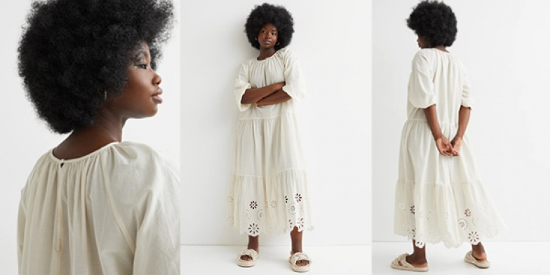 Broderie Anglaise dress, £39.99 H&M
