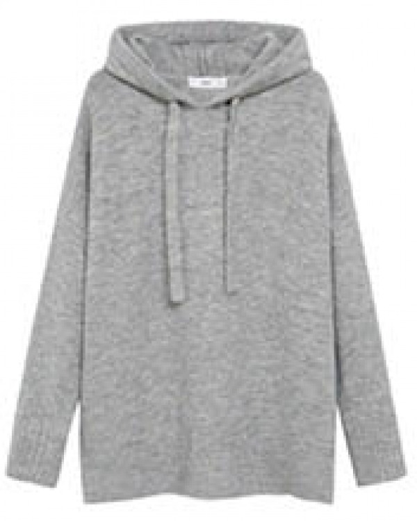 Mango Knitted Hoodie