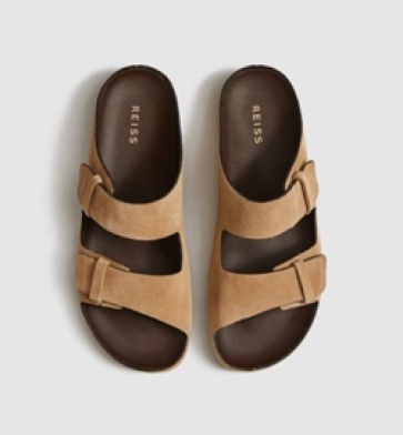 Suede sliders, £118 Reiss