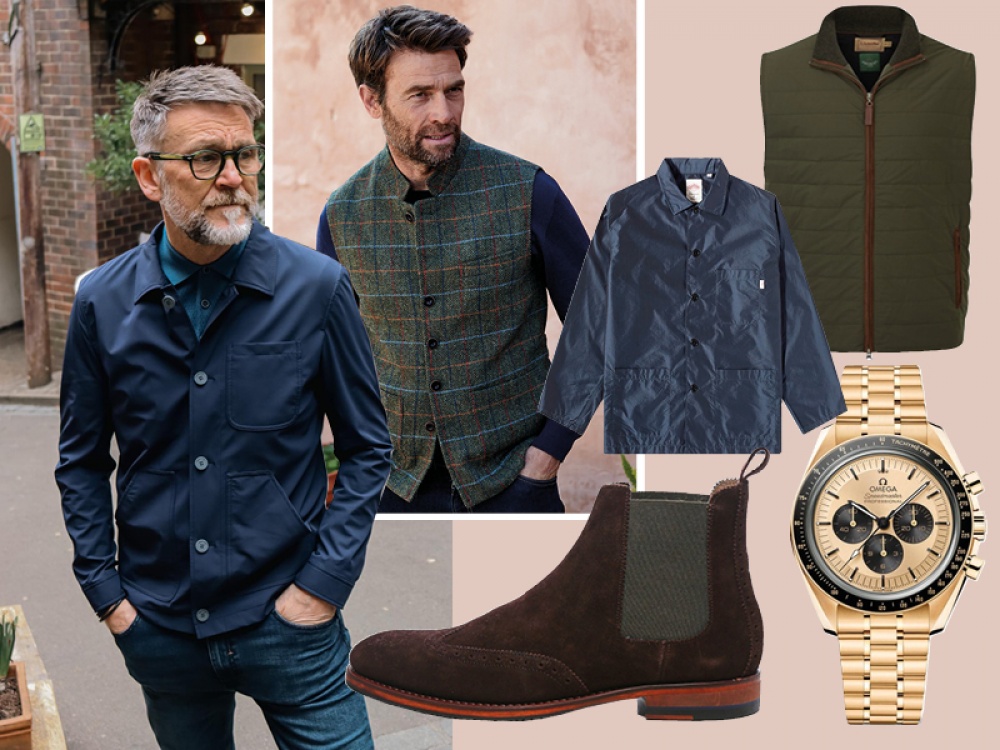 collage of mens fashion