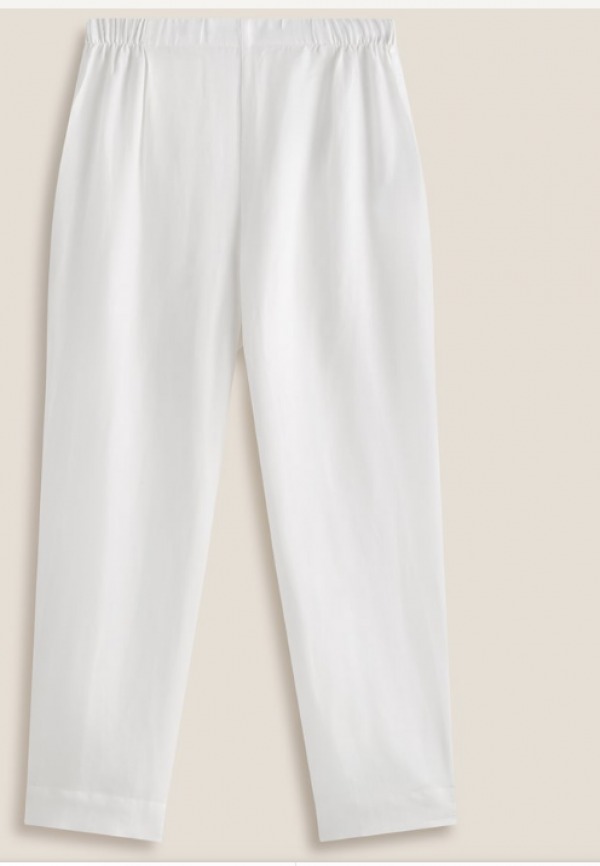 White linen trousers, £25.99 oysho.com