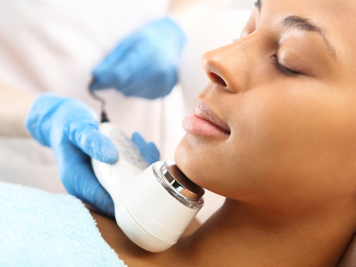 woman having a facial