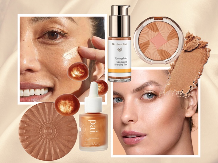 beauty products collaged together