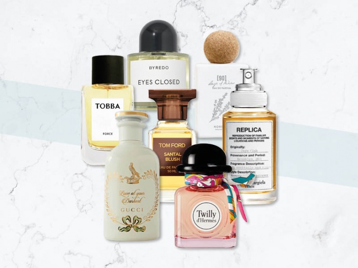 collage of fragrances