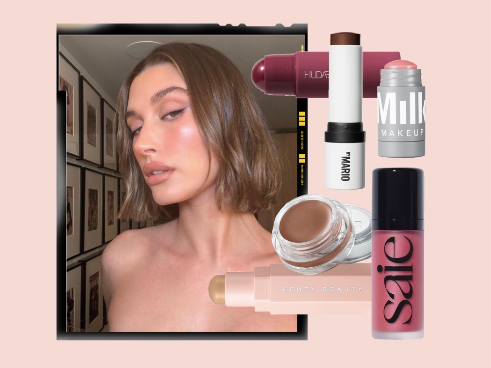 Hailey Bieber and beauty products