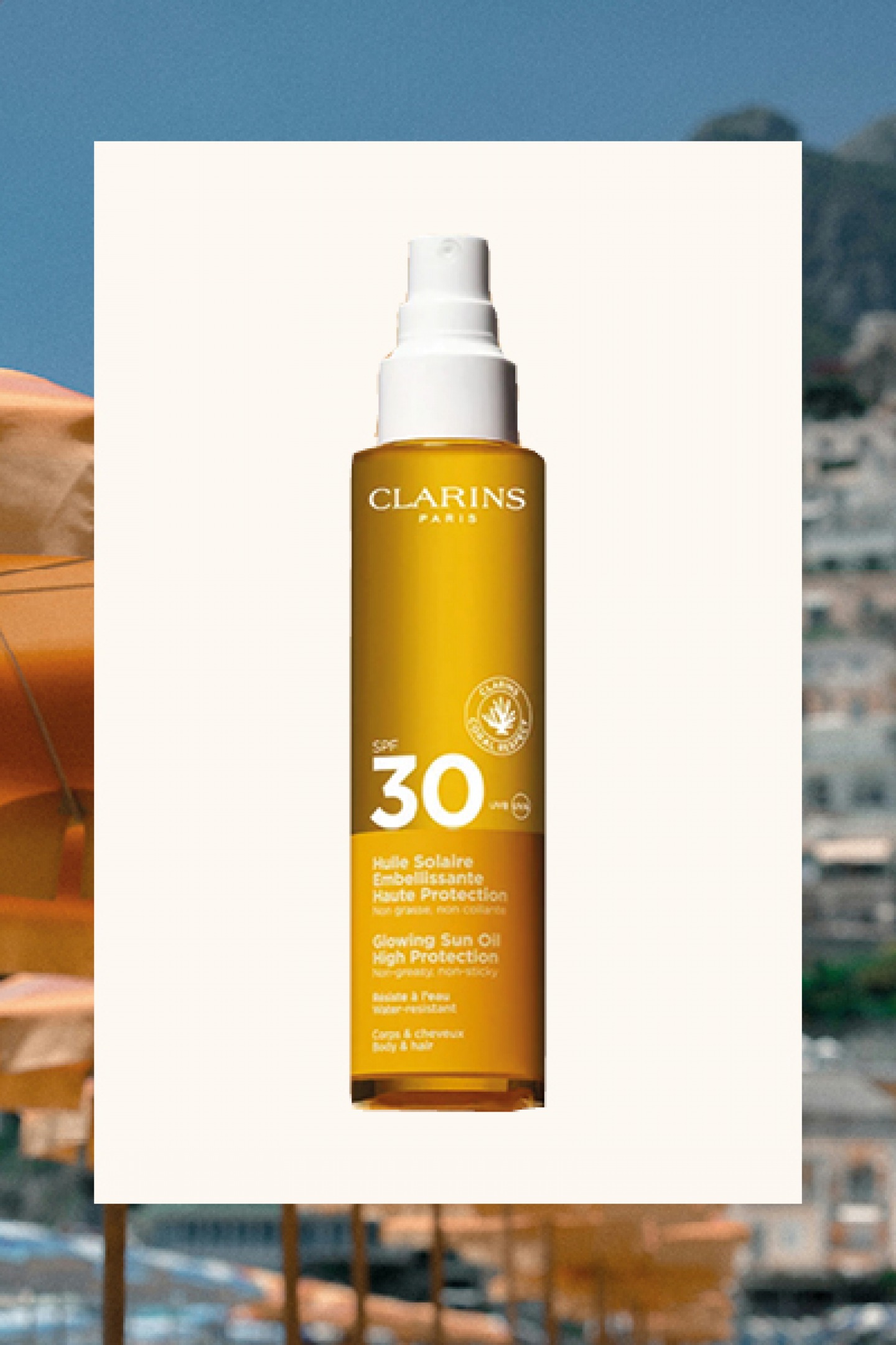 Glowing Sun Oil High Protection SPF30, £28 Clarins