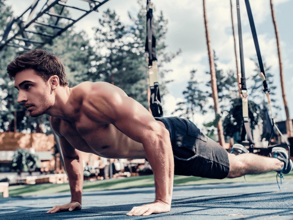 man working out