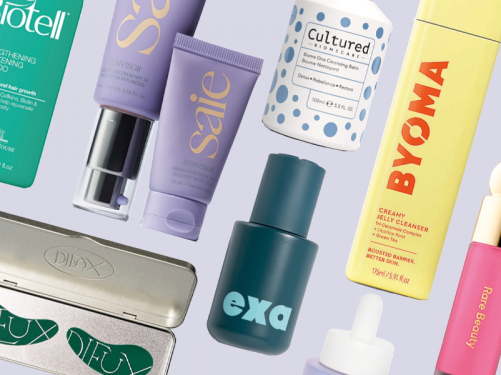 beauty product bottles