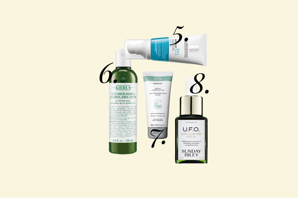 La Roche-Posay, Kiehl's, REN, Sunday Riley