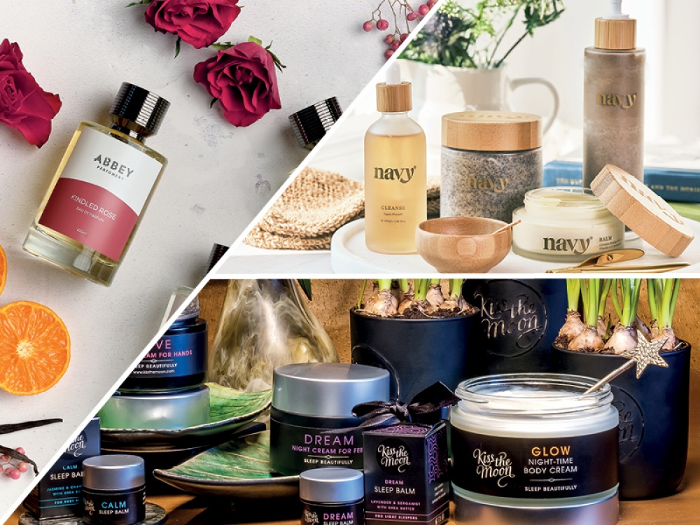 beauty products from 3 brands