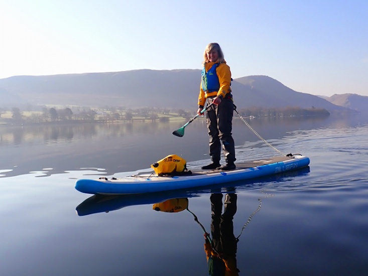 Jo Moseley paddle boarding