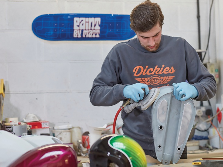 Matt Earle in workshop