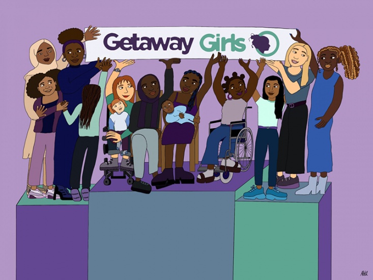 Getaway Girls Illustration