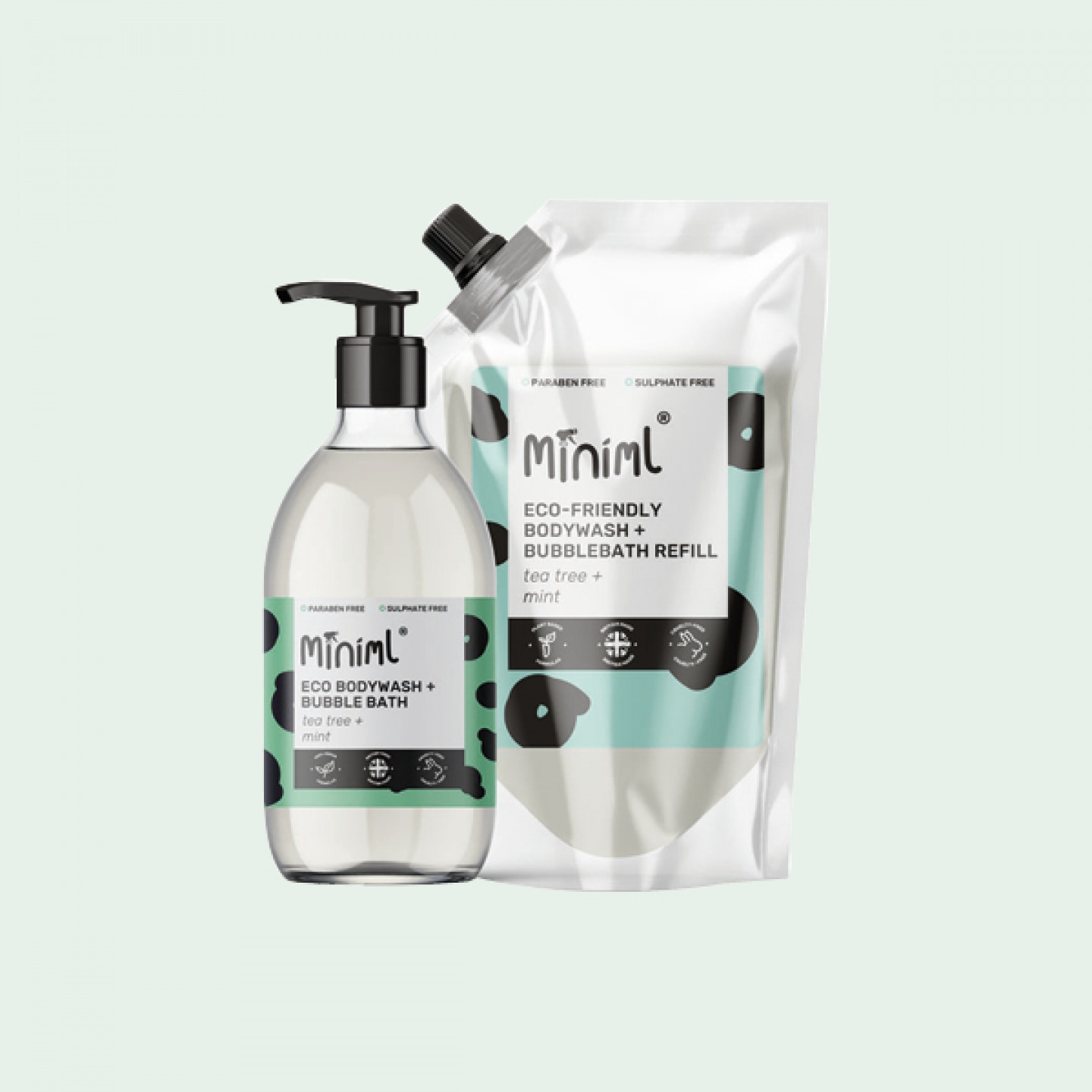 Tree Tree and Mint Bodywash & Bubblebath Starter Kit
