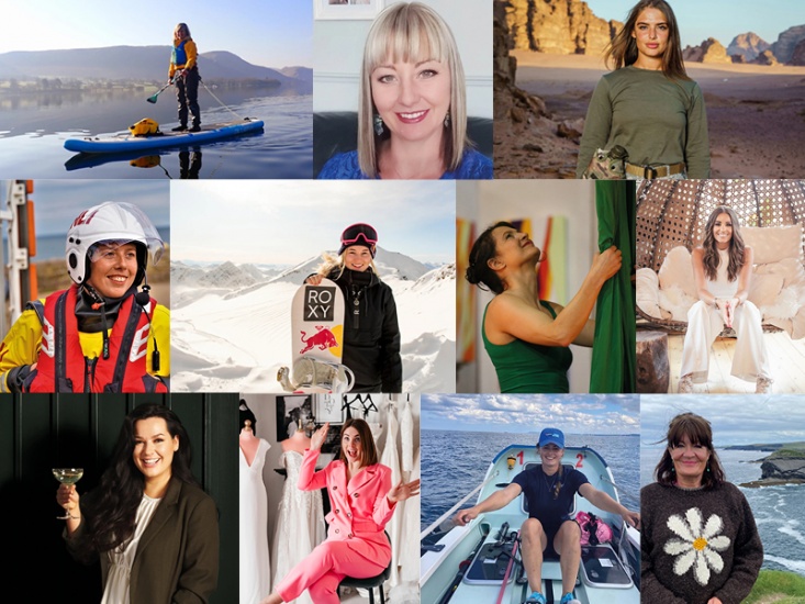 collage of featured women